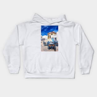 The Piazza of Ano Chora - Serifos island Kids Hoodie